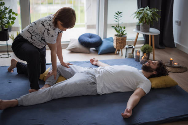 istock Man enjoying Shiatsu massage 1480641992