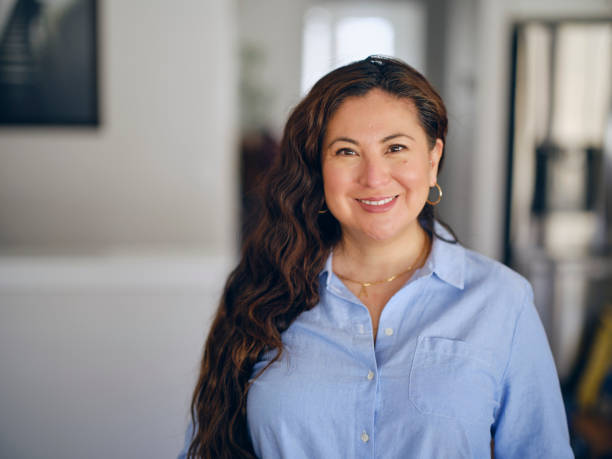 istock Hispanic Woman Portrait in a Home 1480644417