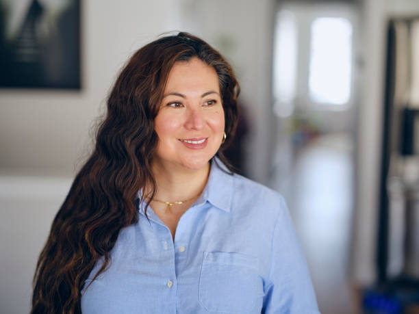 istock Hispanic Woman Portrait in a Home 1480644436