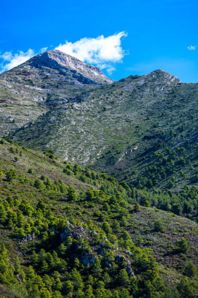 El Cielo mountain, beautiful travel destination of a southern Spain. The Sierras de Tejeda, Almijara and Alhama Mountains. El Cielo mountain, beautiful travel destination of a southern Spain. The Sierras de Tejeda, Almijara and Alhama Mountains. almijara stock pictures, royalty-free photos & images