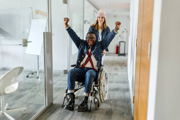 istock Person with disabilities in the modern company 1480647007