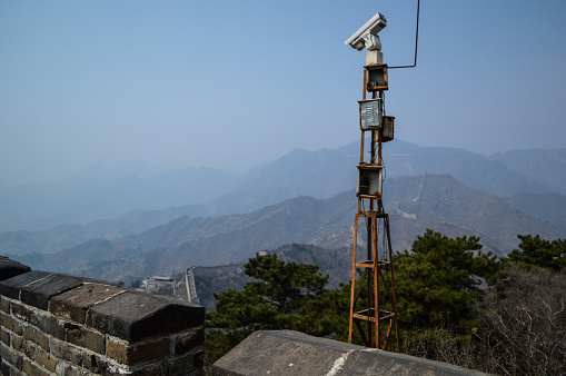 Great Wall of China with CCTV