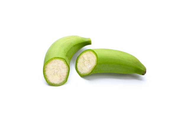 istock Raw banana isolated on white background. 1480664746
