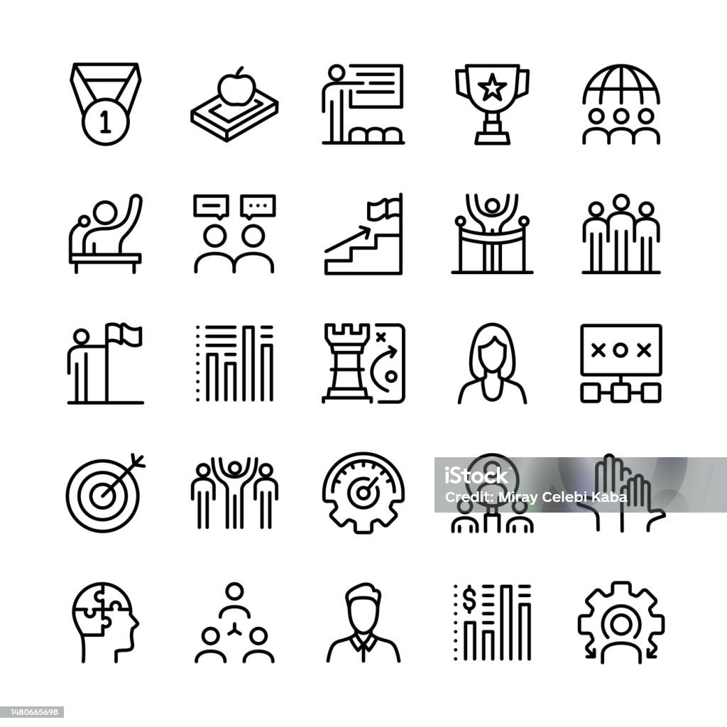 Performance Manage Vector Vector Illustration Graphic Of Performance Management Editable Stroke ...