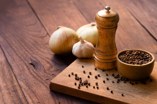 Pepper grinder stock photo