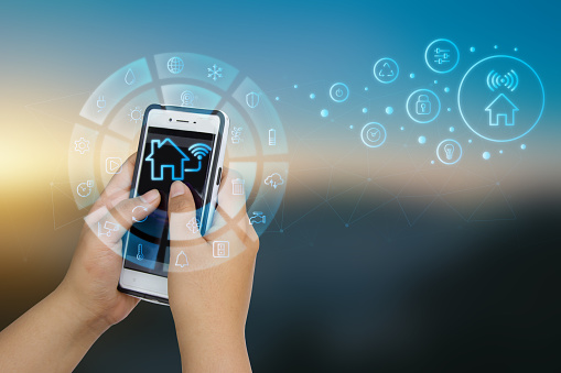 Future Remote Control Smartphone Remote Control System For Modern Residences With Technology ...