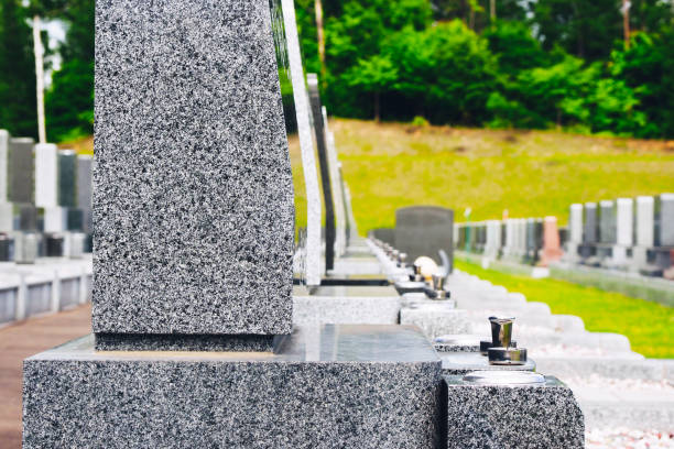 istock Japanese cemetery and natural scenery 1480680411