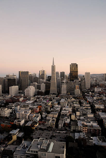 istock Scene of San Francisco Transamerica Pyramid 148069401