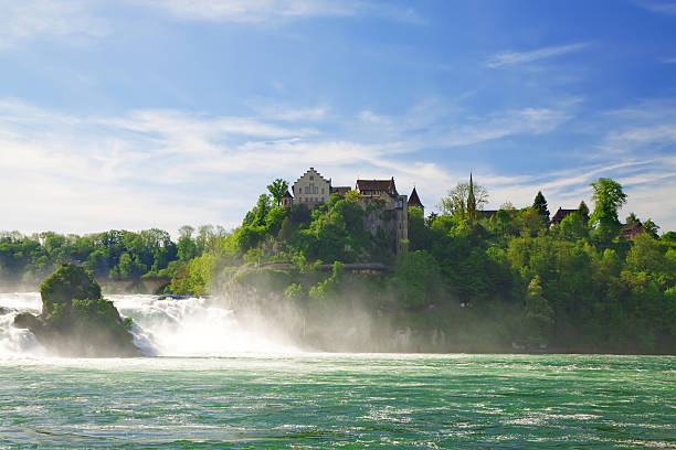 chutes du rhin. - rhine falls photos et images de collection