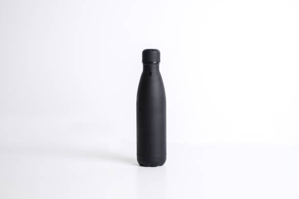 istock Isolated background blank metal steel blank bottle drink beverage water container 1480711565