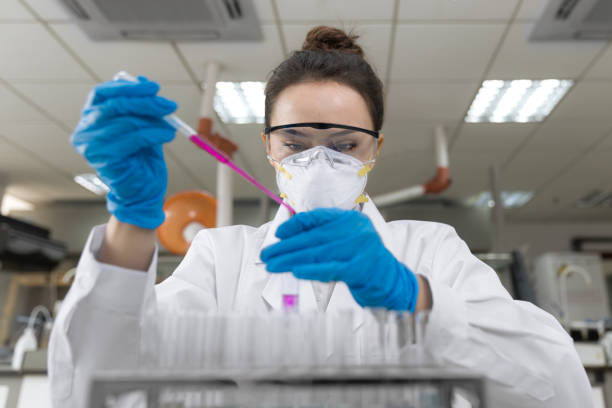 istock Female scientist working in the laboratory. 1480711639