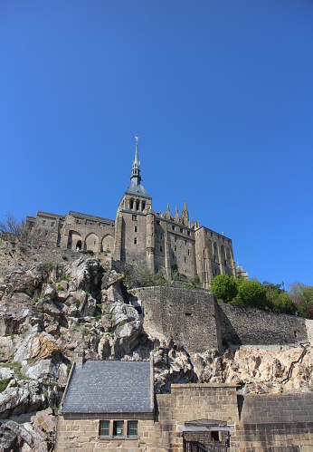 Overview of Mont Saint-Michel in France