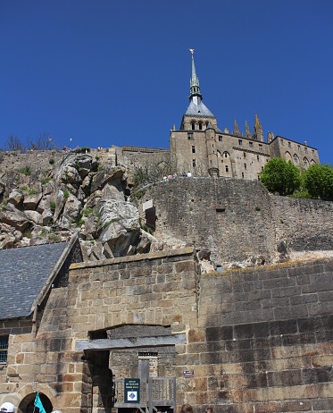 Entrance of Mont Saint-Michel in France
