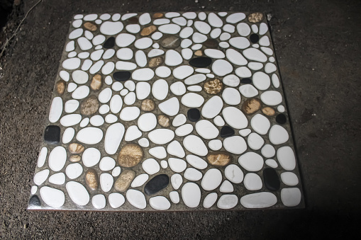 ceramics for the bathroom floor with stone motifs. stone ceramics.