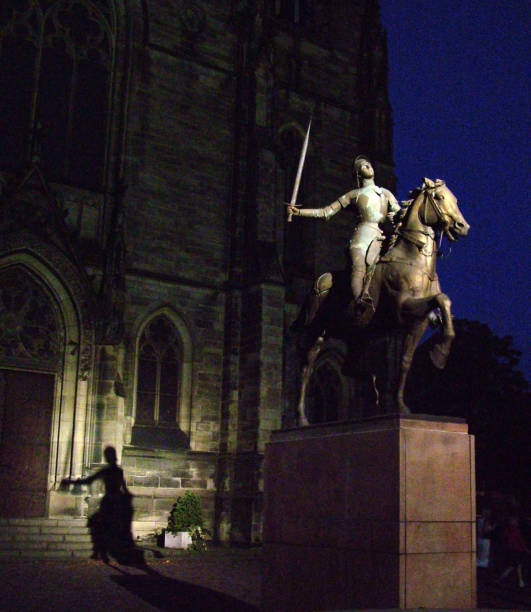 Low angle view of Statue of Joan of Arc, France