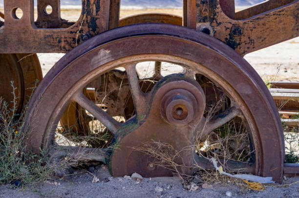 istock Abandoned train at the Train Graveyard in the Bolivia Salt Flats 1480721176