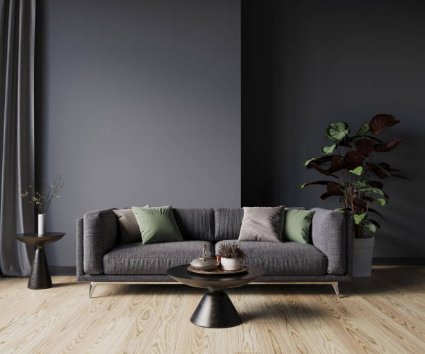 istock Interior design of modern apartment. Interior mockup, 3d render 1480722011
