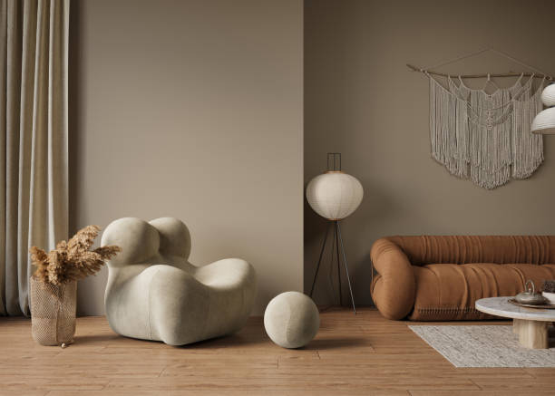 istock Interior design of modern apartment. Interior mockup, 3d render 1480722028