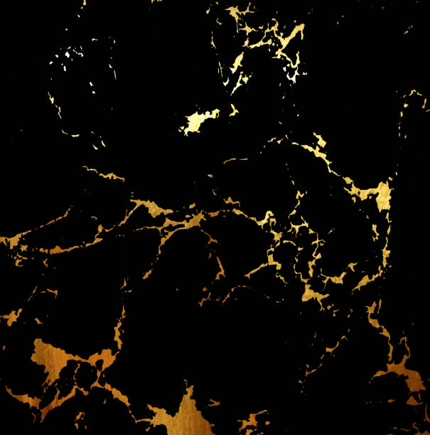 istock Marble black golden texture wall background 1480723533