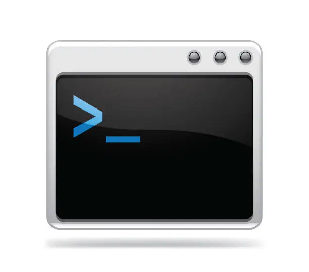 Vector illustration of Software Terminal Icon