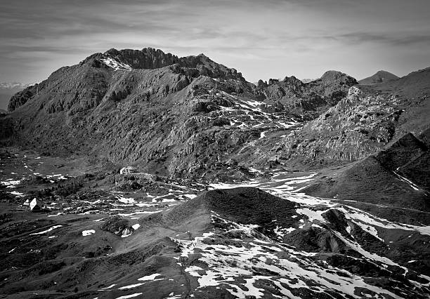 istock Last Snow On Mountains, Lombardy Alps Italy 148073068