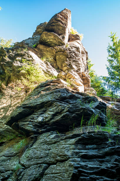 istock Rock formations on Zarovy vrch hill in Jeseniky mountains 1480746290