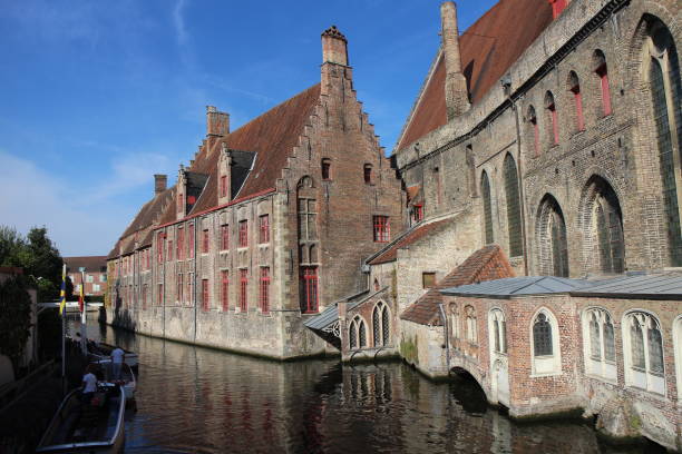 istock Old town and canal in Bruges, Belgium 1480754456