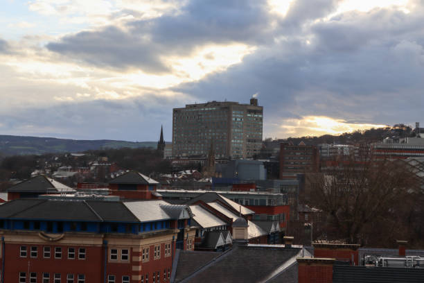 istock Sheffield city view with hospital 1480775317