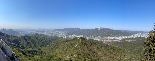 View from Suraksan Mountain, Seoul Korea