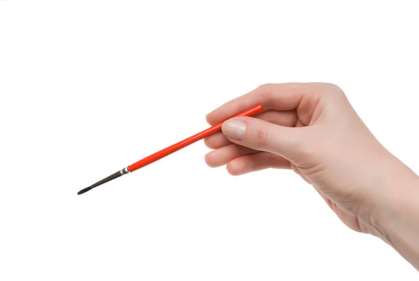 istock Female hand with a maku-up brush 148078619