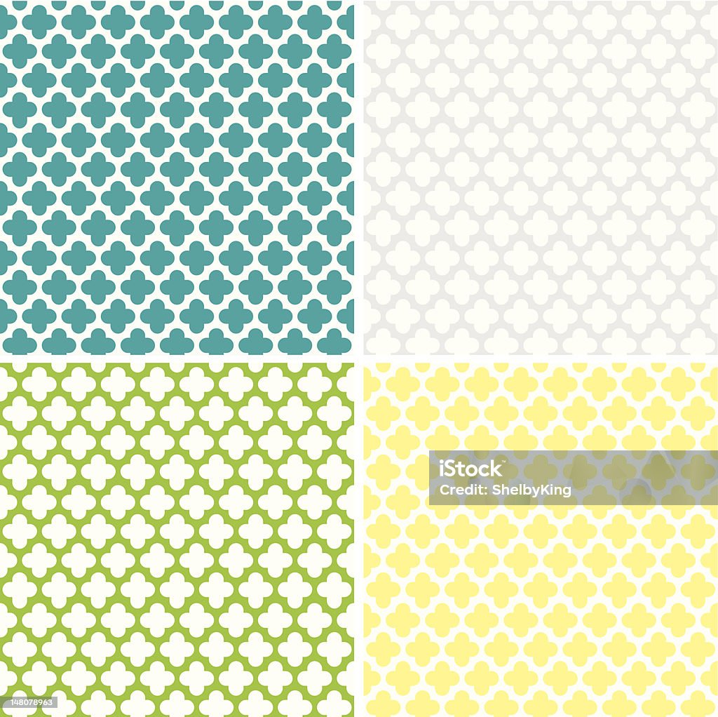 Quartrafore Pattern Quatrefoil Pattern Stock Illustration - Download Image Now - Four Leaf ...