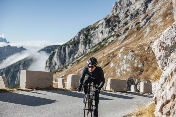 istock Mountain Road with a Fit Athlete 1480789645
