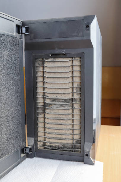 istock Filter of cooling system in computer is filled with dust, overheating of components inside unit 1480790738