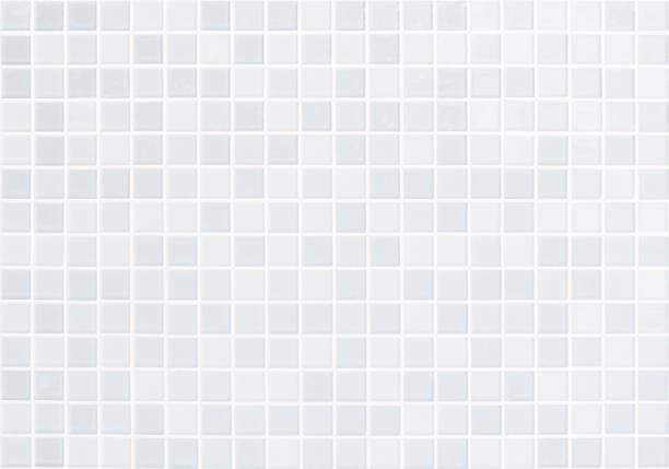 istock White tile wall chequered background bathroom floor texture. Ceramic wall and floor tiles mosaic background in bathroom and kitchen clean. Design pattern geometric with grid wallpaper decoration pool. 1480791726