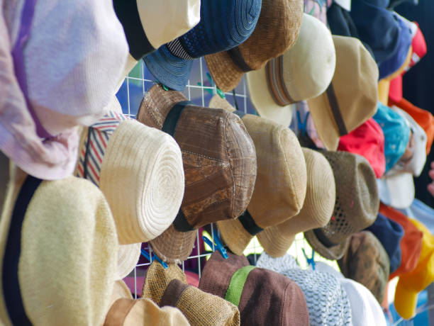 istock hat seller of various sizes, models and colors 1480792366