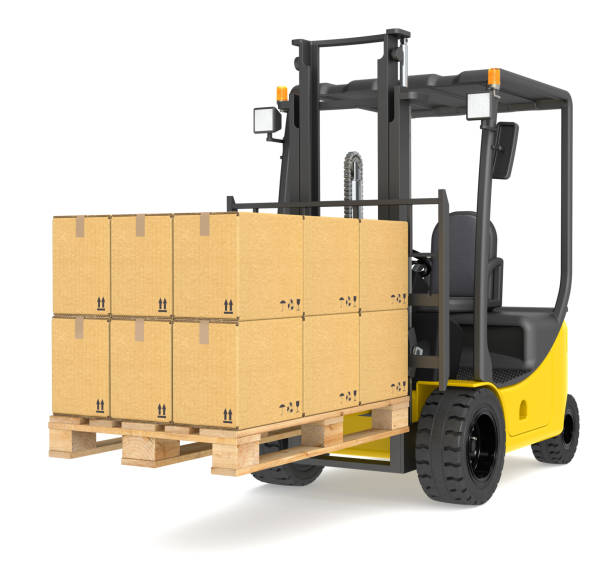 istock Forklift Truck and Pallet. 148079671