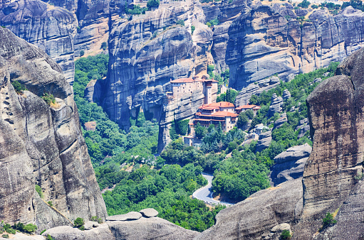 The Holy Monastery of Rousanou was founded in the middle of 16th century, Meteora, Greece