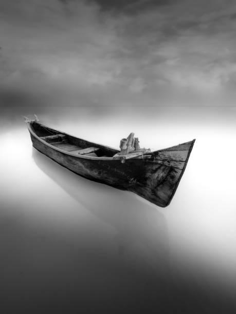 istock Boat in black and white 1480805339