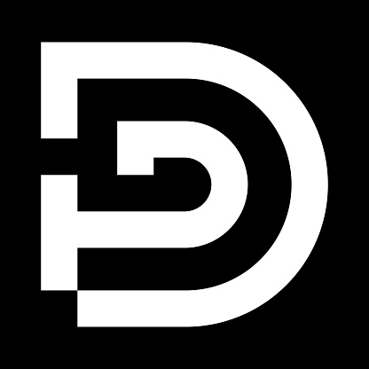 Minimal Dj Logo Icon Of A Jd Letter On A Luxury Background Logo Idea ...