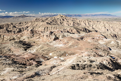 Arid high plains desert environment ecosystem of northwest Wyoming.
