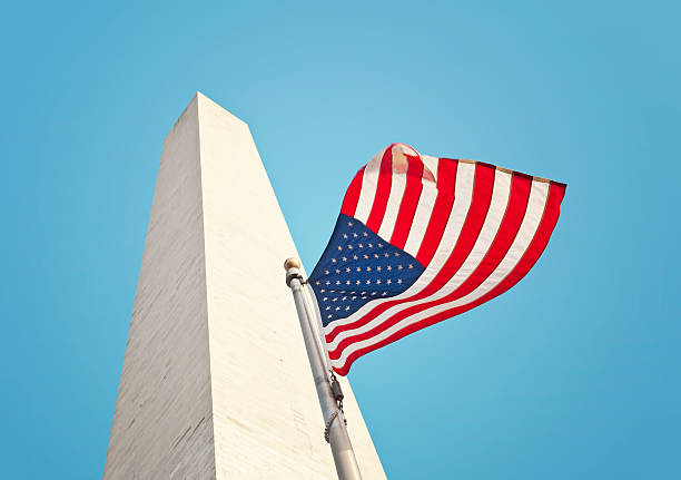 istock Patriotic Flag At Washington Monument 148081447