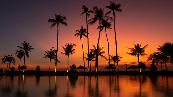 A beautiful sunset moment at Bali Indonesia