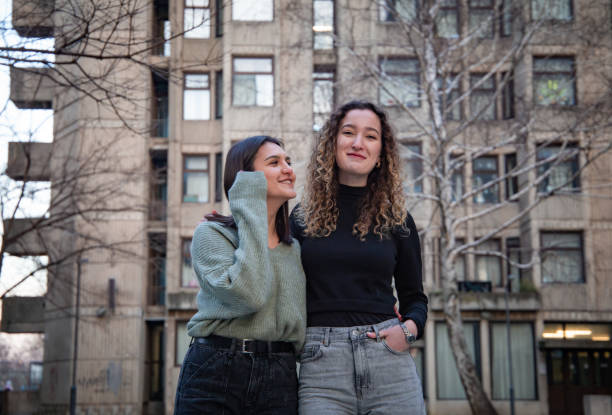 istock Friends in front of a building 1480816519