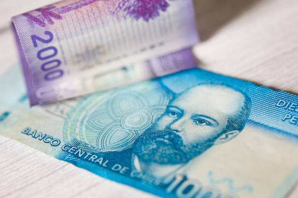 Chile money banknotes: Chilean peso.