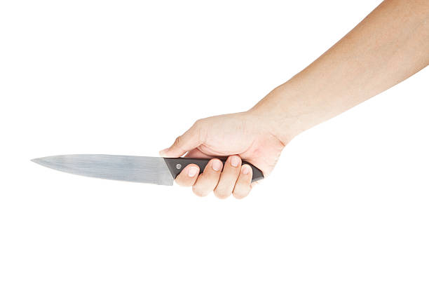 istock steel knife and hand 148083779
