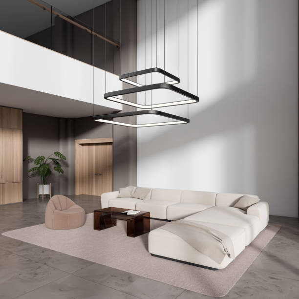 istock White and gray living room corner with couch 1480850358
