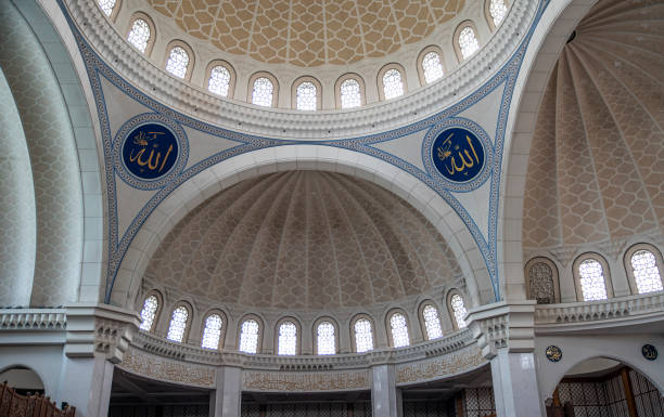 istock Islamic art and calligraphy inside Mosque Dooms 1480851002