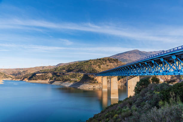 istock Viaducts over the Rules dam in Granada, with Sierra Nevada in the background. 1480851105