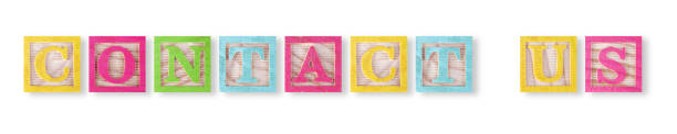 istock contact us concept with childs wood blocks on white with clipping path 1480868023