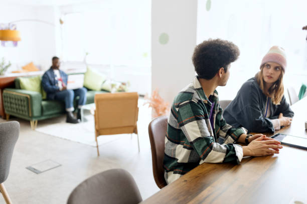 istock Recruiter talking with a candidate on a job interview 1480872634